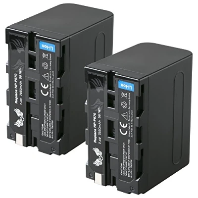 Abbildung von 2X SK Akku Ersatz für Sony NP F970 7850mAh LG Zellen F550 F750 F960 F980 F990 // Blitzgeräte Videoleuchten Fieldmonitore
