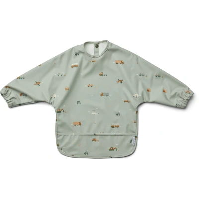 Abbildung von LIEWOOD Merle Cape Lätzchen mit Print, Vehicles/Dove Blue