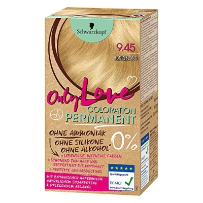 Abbildung von Schwarzkopf Only Love Coloration Permanent Nr. 9.45 Honigblond Haarfarbe