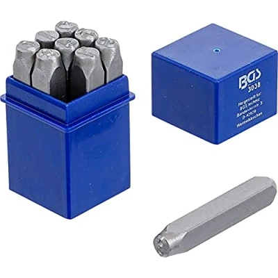Abbildung von BGS 3038 Einschlagzahlen 8 mm DIN 1451 Schlag Zahlen / Schlagstempel