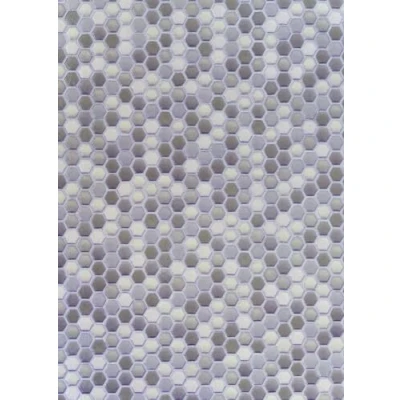 Abbildung von d c fix Wandbelag Ceramics Wandtapete Fliesentapete Fliesenspiegel Tapete Design Renovierung Upcycling Wand Küche Bad Schlafzimmer Wohnzimmer Waschküche Hexagon grau 67,5 cm x 4 m
