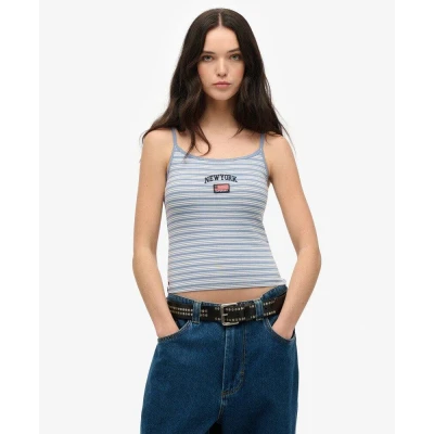 Abbildung von Superdry Top, Damen, Größe: 42, Tidal blue stripe