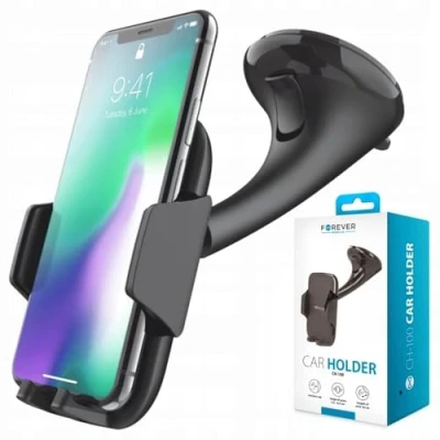 Abbildung von FOREVER 360 Grad Handyhalterung Auto Armaturenbrett Mit Kugelgelenk Windschutzscheibe Handy Saugnapf Halterung Smartphone Universal Telefonhalterung für alle Smartphones