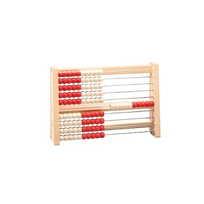 Abbildung von WISSNER aktiv lernen 100 er Rechenrahmen rot/weiss RE Wood