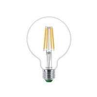 Abbildung von Philips LED Classic ultraeffiziente E27 Lampe in Globe Form (60 W), mit warmweißem Licht, energiesparende langer Nutzlebensdauer, Energieeffizienzklasse A