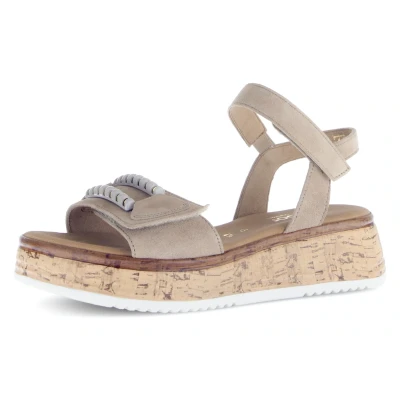 Abbildung von Gabor RHODOS Sandalette, Sommerschuh, Riemchensandale mit zwei Klettverschlüssen, G Weite