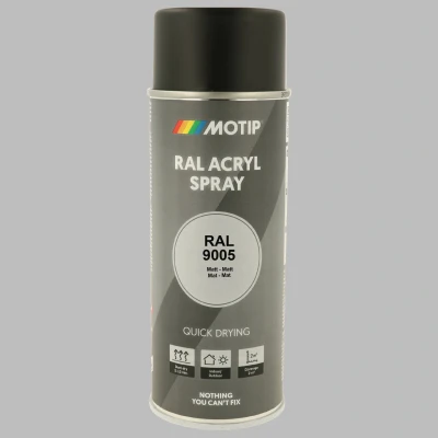 Abbildung von MOTIP 07238 RAL Lack Spraydose 9005 400ml
