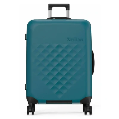 Abbildung von Rollink Vega 360 Spinner Leichter, Faltbarer Koffer für platzsparendes Verstauen. (Deep Lagoon, Check In M)