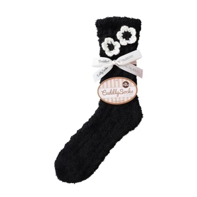 Abbildung von Taubert 232133588 KUSCHELSOCKEN 1 Paar Flowers 2 Farben Farbe Schwarz