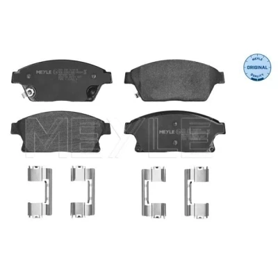 Abbildung von MEYLE 025 250 3418/W Bremsbelagsatz ORIGINAL Quality Vorderachse mit akustischer Verschleißwarnung Anti Quietsch Blech OPEL: Mokka / X