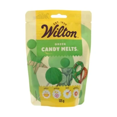 Abbildung von Wilton Candy Melts Dunkelgrün: Schmelzende Glasur mit Süßem, Cremigem Geschmack zum Gießen, Dippen und Dekorieren für Cake Pops, Keksen, Pralinen Kuchen 125 g