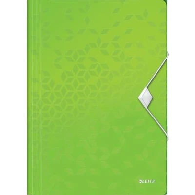 Abbildung von LEITZ Fächermappe Eckspanner WOW 4599 DIN A4 grün