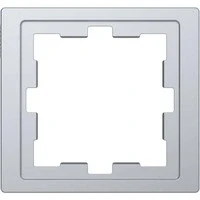 Abbildung von Merten MEG4010 6536 Rahmen für Schalter und Steckdose 1 fach,Rahmendesign individuell gestaltbar, Edelstahl,System Design Made in Germany