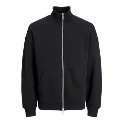 Abbildung von JACK &amp; Jones Sweatshirt MIT Rundhals Einfarbig Sweatjacke, Herren, Größe: Large, Black