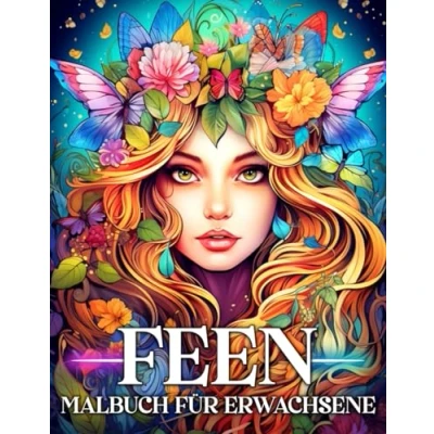 Abbildung von Feen Malbuch für Erwachsene: Mystische Ausmalbuch mit 50 Fantasy Motiven zum Entpannen und den Stressabbau