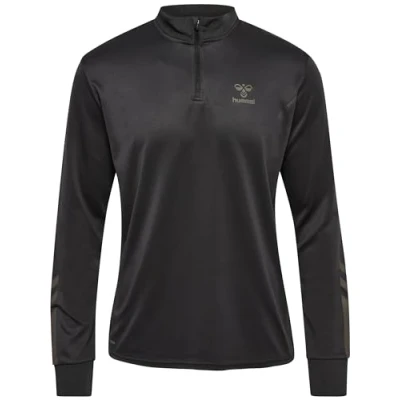 Abbildung von Hummel Active HALF ZIP Sweatshirt, Herren, Größe: Small, Obsidian olive night