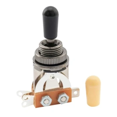 Abbildung von Musiclily Metrisch Gitarre 3 Wege Toggle Switch Tonabnehmer Schalter LP Pickup für Les Paul Style E Gitarre, Cosmo Schwarz Top mit Schwarzer Knopf