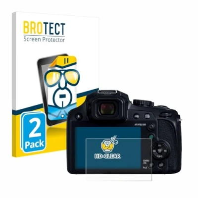 Abbildung von BROTECT (2 Stück Schutzfolie für Panasonic Lumix DC FZ82D Displayschutz Folie Ultra Klar