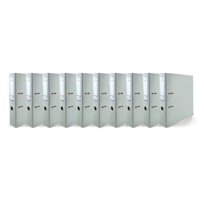 Abbildung von Netuno 10x Akten Ordner DIN A4 Ekobox Premium Edition glänzend PastellBlau 2 Ring Mechanik Ringorder 75mm Kunststoff breit Büroordner Plastikordner Briefordner Ringmappe breiter Aktenordner