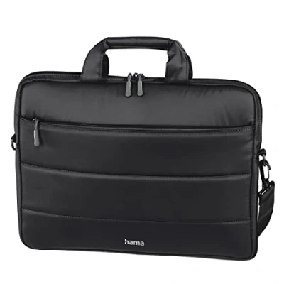 Abbildung von Hama Laptop Tasche bis 13.3 Zoll (Notebook für Laptop, Tablet, MacBook, Chromebook 13,3 Zoll, Umhängetasche als Arbeitstasche oder Schultasche Herren und Damen) schwarz