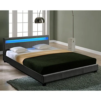 Abbildung von Corium Polsterbett, »Skagen« LED Doppelbett 180x200cm