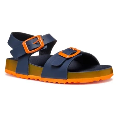Abbildung von Geox J Ghita Boy C Sandal, Navy/Orange, 24 EU