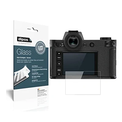 Abbildung von dipos I 9H Displayschutz kompatibel mit Leica SL2 Schutzfolie Anti Shock Folie