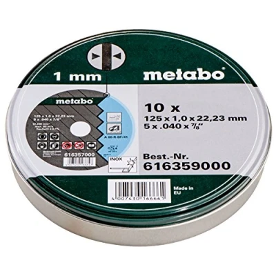 Abbildung von Metabo Trennscheiben SP 125 x 1,0 22,23 Inox, TF 41 616359000 Für die Edelstahlbearbeitung 10 Stück
