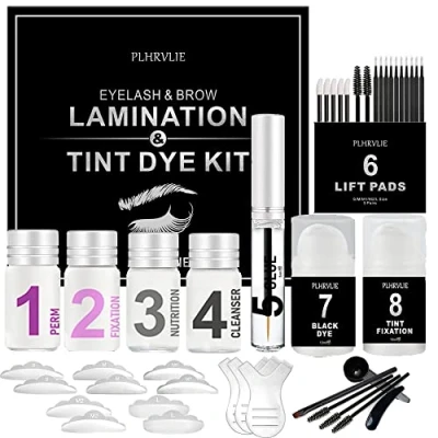 Abbildung von Lash Lift and Tint Kit, Ofanyia 4 In 1 Eyebrow Lamination Kit with Black Color Professional Eyelash Perm &amp; Set for Home Salon Use, Includes All Tools Accessories