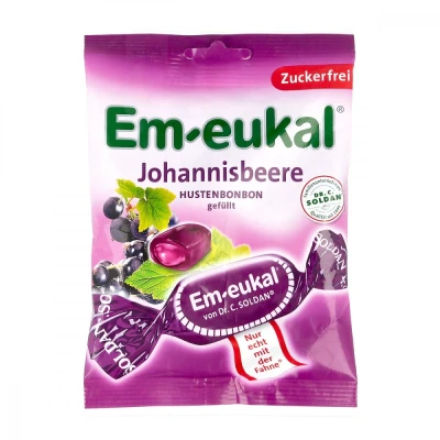 Abbildung von Em Eukal Bonbons Johannisbeere gefüllt zuckerfei