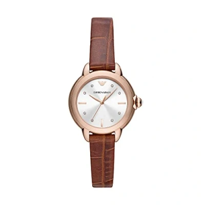 Abbildung von Emporio Armani Uhr, Damen, Größe: One Size, Brown