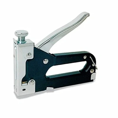 Abbildung von Rapid Handtacker Compacta, Tacker für Holz und Stoffe, Komplett aus Stahl, Schlagkraftregelung, Klammern Typ 53, 6 14mm