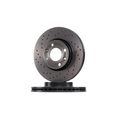 Abbildung von BREMBO XTRA LINE 09.9078.1X Bremsscheibe 260 22 4 gelocht/innenbel. beschichtet hochgekohlt mit Schrauben RENAULT: CLIO 3, MEGANE 2 Kombi