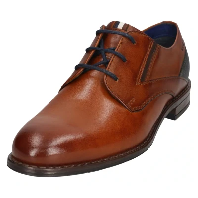 Abbildung von bugatti Schnürschuh, Anzugschuh, Business Halbschuh mit bequemen Stretcheinsatz