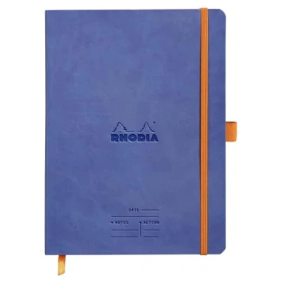 Abbildung von Rhodia 117788C Meeting Book (DIN A5+, 160 x 210 mm, 80 Blatt, 90 g, elegant und praktisch) 1 Stück saphirblau