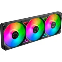 Abbildung von Cooler Master SickleFlow Edge 360 ​​ARGB mm Monorahmen mit 3 Lüftern (PWM), hoher Luftstrom (190 CFM) und statischer Druck (3,54 mmH2O), ARGB Gen 2 Beleuchtung, einfache Installation Schwarz