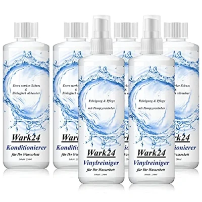 Abbildung von 4x Wark24 Wasserbett Konditionierer 250ml &amp; 2x Vinylreiniger