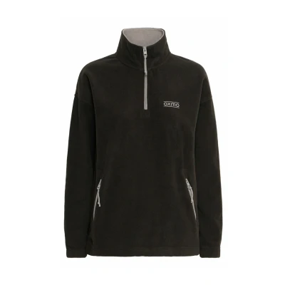 Abbildung von Oxmo Fleecepullover, Damen, Größe: Large, True black