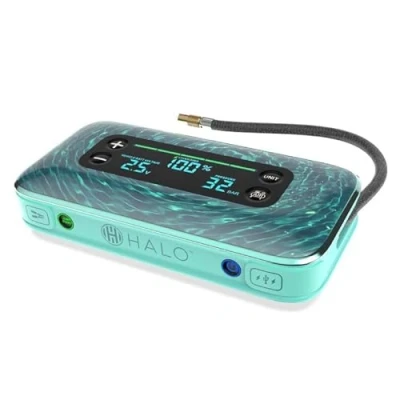 Abbildung von HALO Bolt Air + 1750 (2.0) Starthilfe &amp; Luftkompressor Taschenlampe Tragbares Notfall Kit Auto Für Notfallsituationen am Straßenrand und auf dem Boot (Türkisblau)