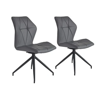 Abbildung von byLIVING Esszimmerstuhl &quot;Imke&quot;, (Set), 2 St., Kunstleder, 2er Set, gemütlicher mit Steppung, 360 Grad drehbar