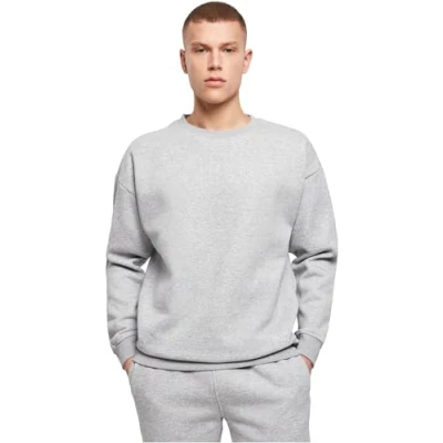 Abbildung von Build Your Brand Herren Sweat Crewneck Sweatshirt, per pack Grau (Grey 00111), Large (Herstellergröße: L)