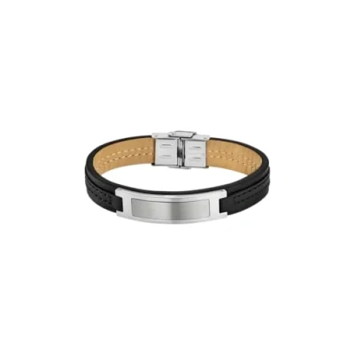 Abbildung von Lotus Style Armband, Herren, Größe: 24, Silberfarben/schwarz