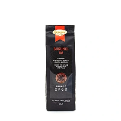 Abbildung von Hensler Kaffee Burundi AA, 100% Arabica Kaffeebohnen, für Vollautomaten und Filterkaffee geeignet, kräftig vollaromatisch