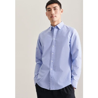 Abbildung von Seidensticker Herren Business Hemd Extra Slim Fit Bügelfrei Button Down Kragen Langarm 100% Baumwolle , Blauw38