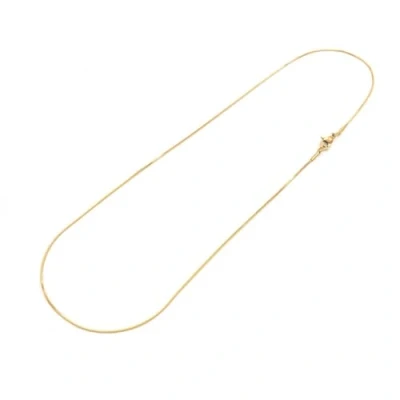 Abbildung von Vintageparts Schlangenkette 1 mm aus 304 Edelstahl in goldfarben 45cm Stück zum Schmuck selber Machen