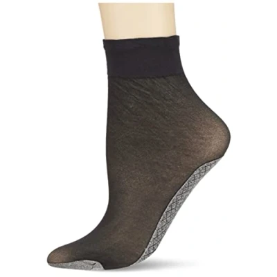 Abbildung von Nur Die Damen Söckchen Baumwollsohle Socken, Schwarz, Einheitsgröße EU