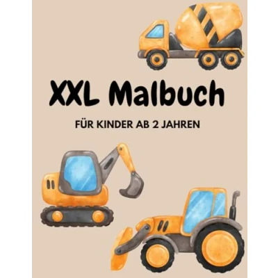 Abbildung von XXL Malbuch für Kinder ab 2 Jahren: Fahrzeug sensible Kreativität