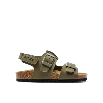 Abbildung von Geox Ghita Unisex Riemensandalette für Kinder, Größe: 27, Military Schuhe