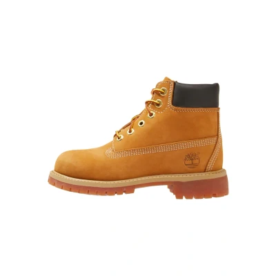 Abbildung von Timberland Kinderschuh 6 Inch Premium Boot Kids Wheat Nubuck/Yellow 32.5