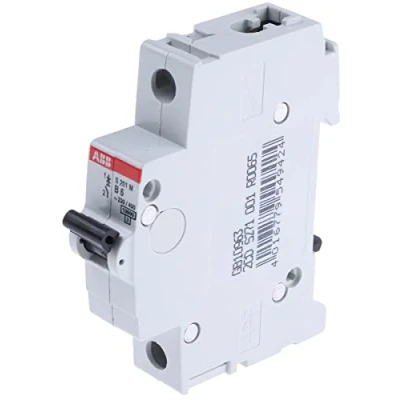 Abbildung von ABB S200M MCB Leitungsschutzschalter Typ B, 1 polig 6A 253V, Abschaltvermögen 10 kA System Pro M Compact